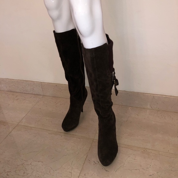 Guess brown suede leather boots size 10 - Picture 4 of 7